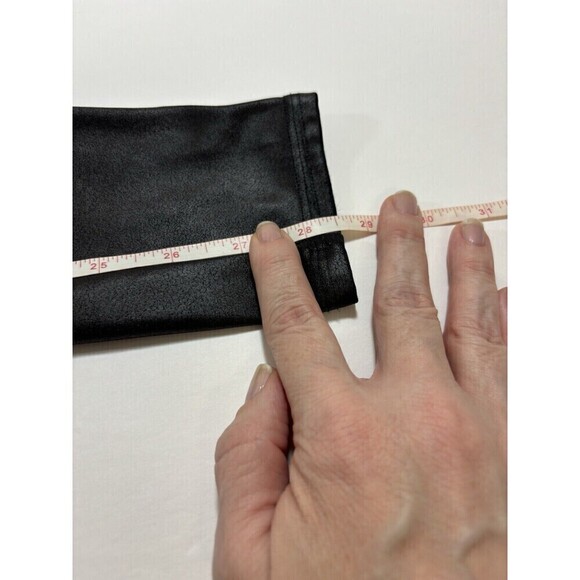 Spanx Faux Leather Leggings Black Medium Skinny Leg - Picture 9 of 12